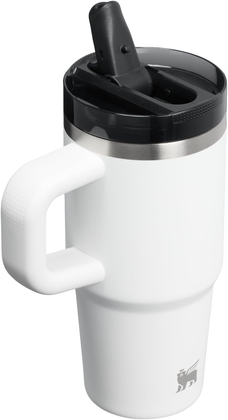 STANLEY Quencher ProTour Tumbler - 14 oz Insulated Stainless Steel Cup with Flip Straw & Handle | BPA-Free | Chalk