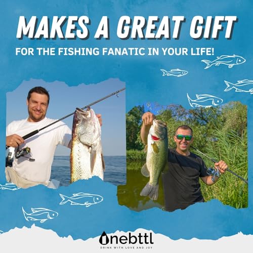Fishing Gifts for Men - Funny Bass Fishing Mug, 13.5oz Ceramic Dad & Grandpa Gift
