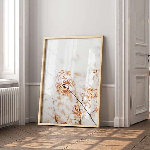 Venusmiles 24x30 Maple Frame, USA-Sourced Natural Maple Wood Picture Collage Frame