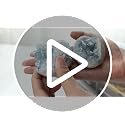 Natural Raw Blue Celestite Crystal Cluster Geode Specimen (160-220g)