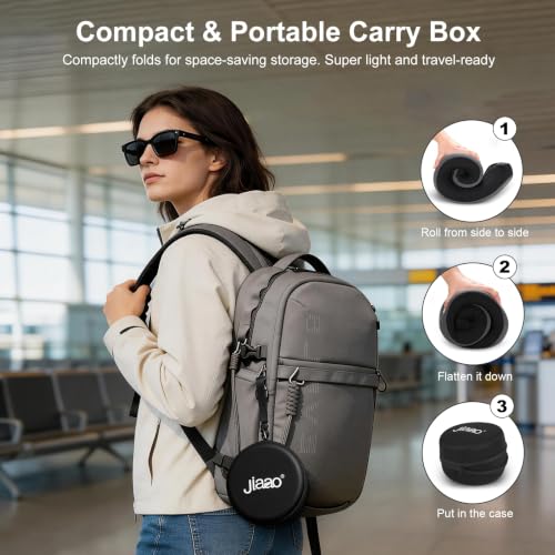 Ergonomic Memory Foam Travel Neck Pillow with Chin Support
