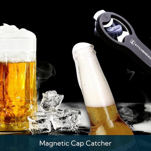 KITCHENDAO 2-in-1 Magnetic Beer & Soda Can Opener - 1 Pack, Fridge & RV Mounting