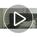 Adjustable Height Button Tufted Twin Headboard, Black Vinyl Upholstered