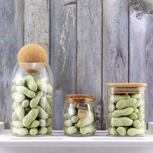 90pcs Artificial Peanuts Realistic Plastic Fake Groundnuts for Decoration