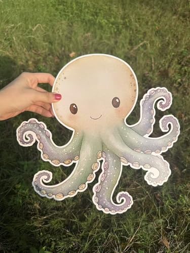 12-Inch Under the Sea Party Decorations, Ocean Animal Stand-Up Cutouts (9PCS)