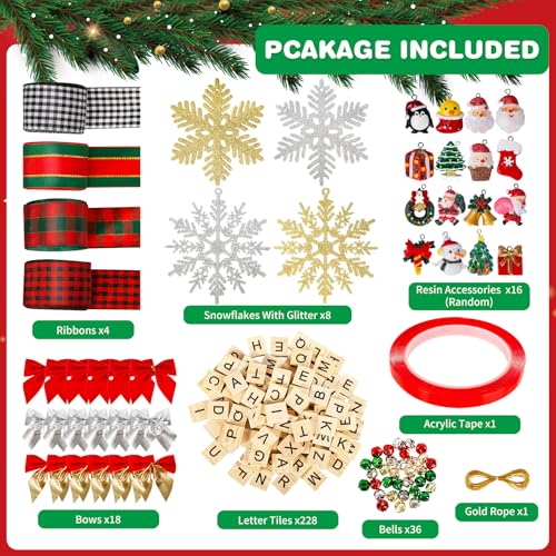 312-Piece DIY Christmas Ornament Craft Kit for Kids and Adults
