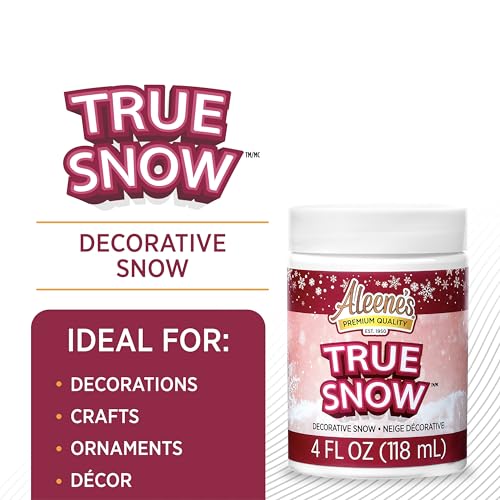 Fluffy Artificial Snow Paste for Holiday Crafts - 4 oz Weatherproof White