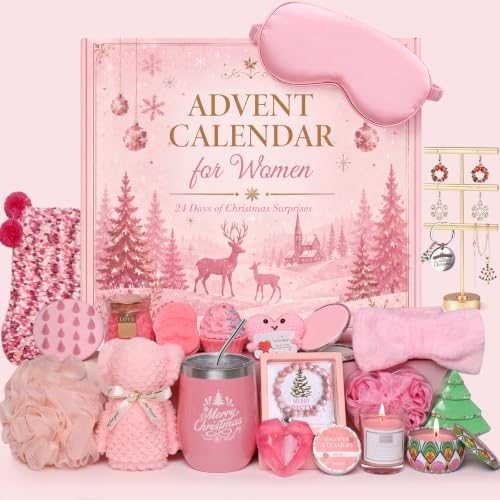 Verdenu 24-Day Advent Calendar for Women & Teen Girls Holiday Gift Set