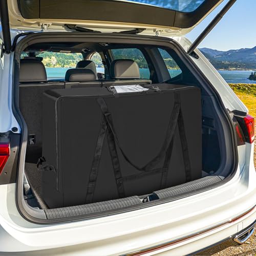 Folding Mattress Storage Bag with Transparent Window - Fits 4" Single Mattresses