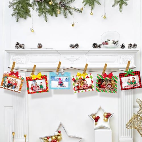 Capoda 100 Sets Christmas Photo Cards with Envelopes & Stickers, 4x6 Inches
