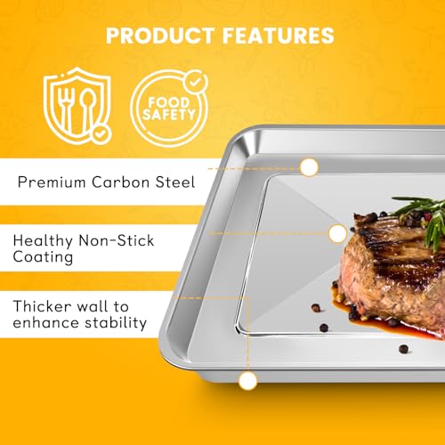 12.4" x 11" Stainless Steel Air Fryer Grill Tray Replacement