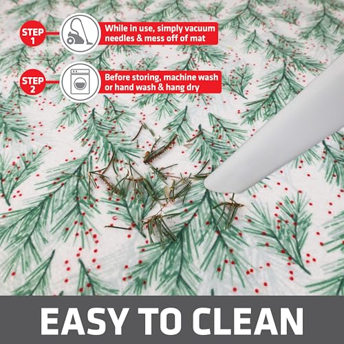 Christmas Tree Stand Mat 28 Inch - Absorbent Waterproof Floor Protector