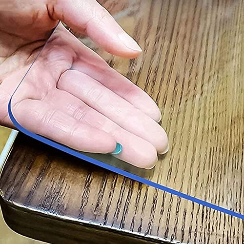 Clear Table Cover Protector 36x60 Inch - 1.5mm Waterproof PVC Mat
