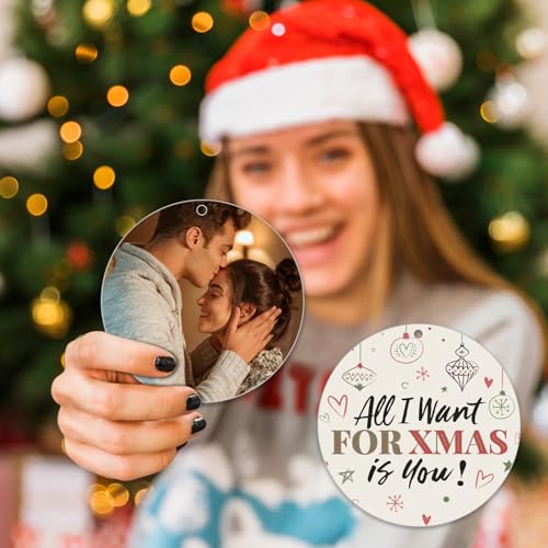 3-Inch Metal Sublimation Ornaments Bulk Set - 48 Round Holiday Decorations