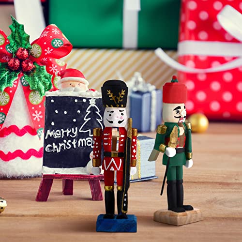 Unfinished Wooden Nutcrackers 12-Pack - 5-Inch DIY Paintable Figures