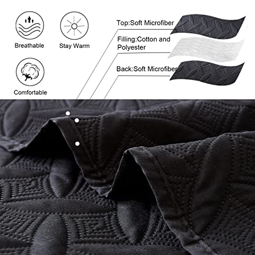 3-Piece Twin Daybed Cover Set - Quilted Geometric Bedspread with 2 Shams