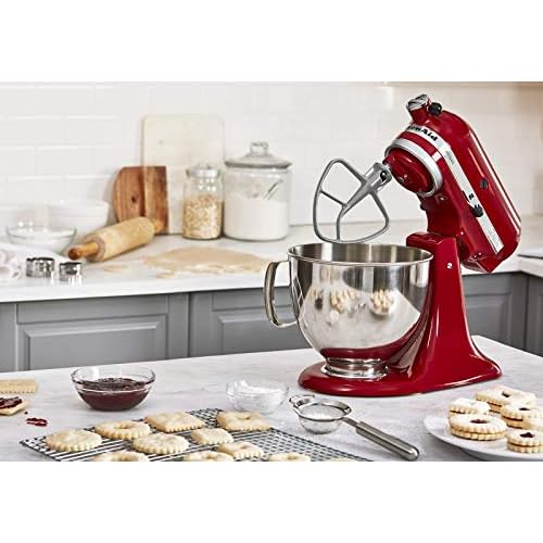 KitchenAid Flat Beater Accessory for 4.5-5 Qt Tilt Head Stand Mixers, Subtle Silver