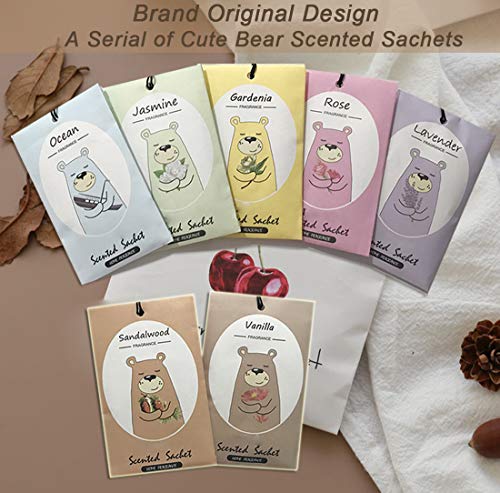 14-Pack Vanilla Scented Sachets for Drawers, Closets, and Home Fragrance