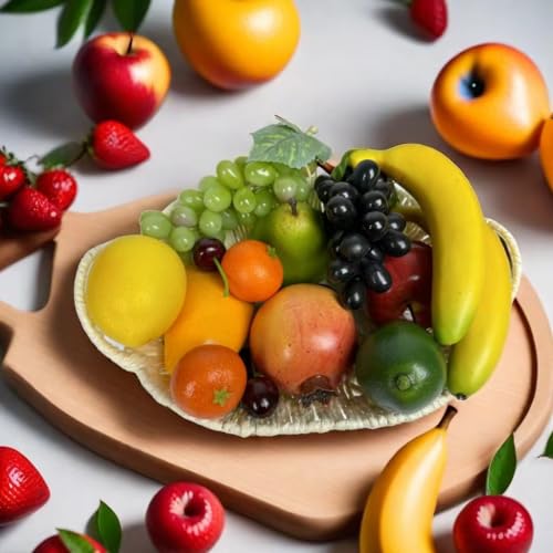 17-Piece Artificial Fruit Set for Home Decor and Photography