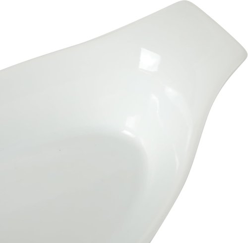 Gibson Home Oval Au Gratin Baking Dishes - 4-Piece Set, 9 oz Ceramic Mini Casserole Bowls, White
