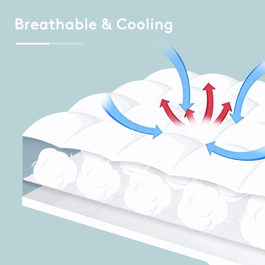 SameBed Mattress Topper - Extra Thick Queen Size Cooling Pad for Back Pain Relief | Deep Pocket Design