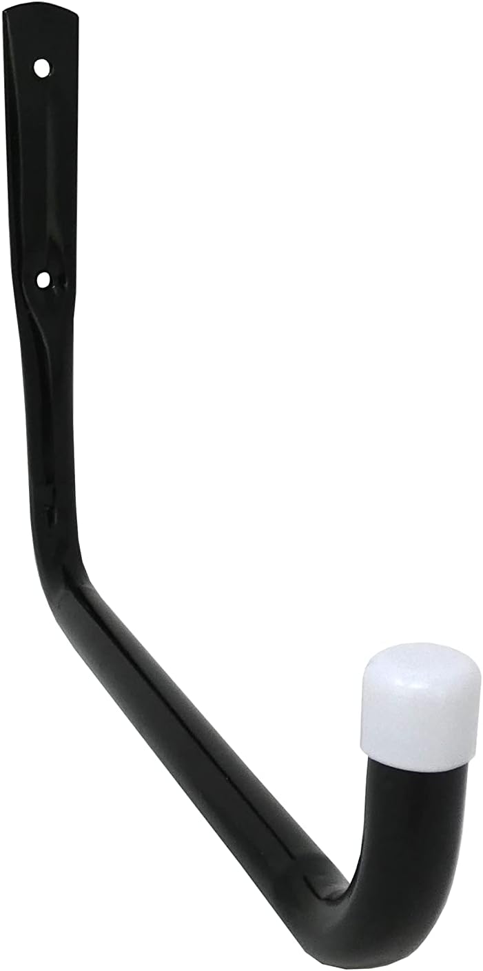 Shepherd Hardware Heavy Duty Steel 10-Inch Garage Utility Hooks - 4 Pack, Black Finish