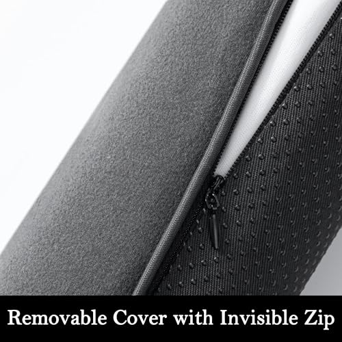 Weighted Door Draft Stopper 38 Inch (2-Pack) - Removable Cover, Gray