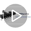 Heavy Duty Curtain Track System for Ceiling or Wall Mount - 48 Piece Set