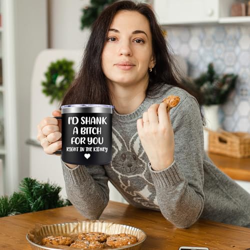 Fufendio Birthday Mug for Women, Sisters Gifts from Sister – Shank A B Black