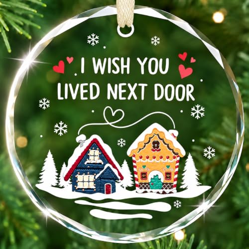 BSQUIELE Christmas Friend Ornament - Next Door Friendship Gift for Women