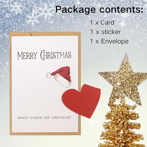 CJ&M Personalised Christmas Scratch Card Reveal – Interactive Gift Card