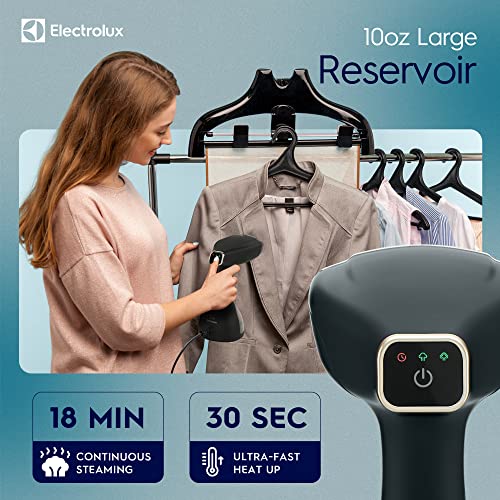 Electrolux Portable Black Clothes Steamer 1500W Wrinkle Remover & Fabric Brush