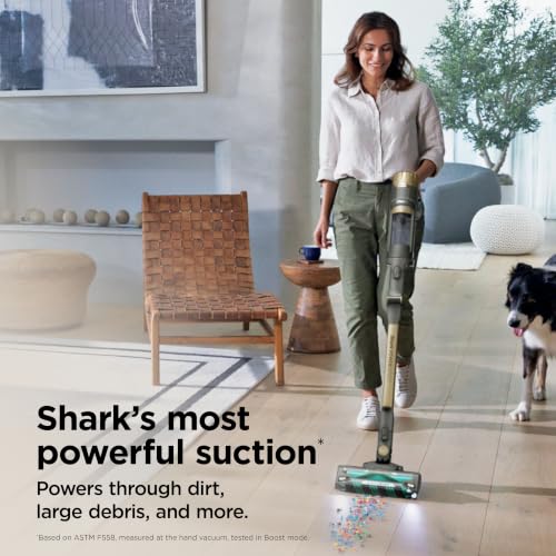 Shark PowerDetect Pet Plus Cordless Stick Vacuum - Gray & Gold | Auto-Empty & Smart Tech