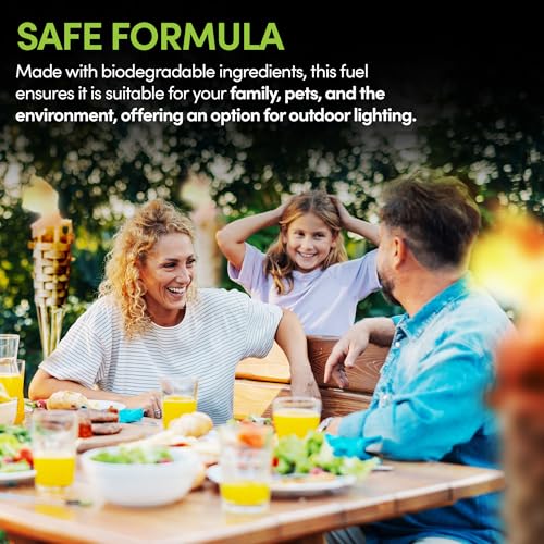 Citronella Torch Fuel - Clean Burning Formula for Tiki Torches (1 Quart)