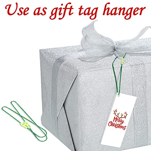 1000-Piece Precut Christmas Ornament Hanging Cords with Snap Lock