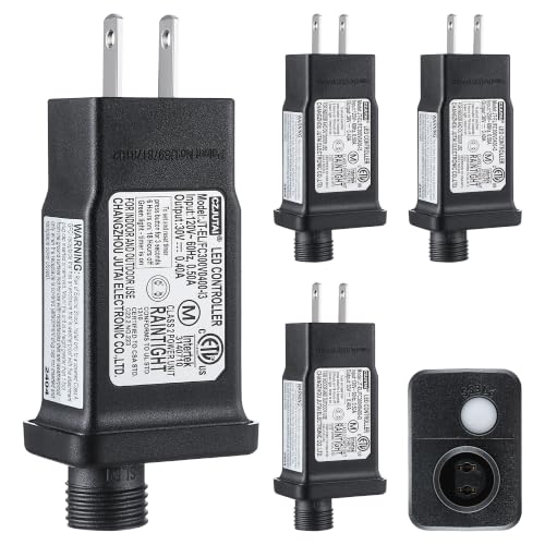4 Pack 30V 12W Class 2 Power Supply for Christmas String Lights - Waterproof