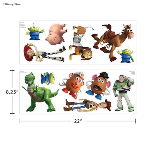 Peel and Stick Wall Decals - 12 Pack Removable Vinyl Stickers for Kids Room