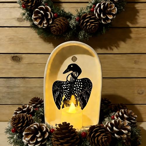 Handcrafted Ceramic Wall Niche Altar - Decorative Wall Candle Holder