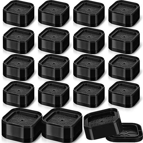 16 Pack Adjustable Furniture Risers - 1.38 Inch Heavy Duty Stacks for Beds, Desks, Sofas