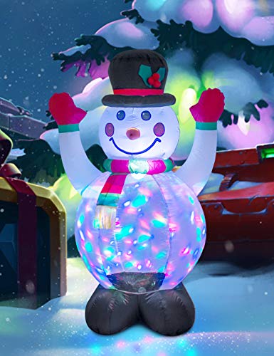 TRMESIA 4ft Christmas Inflatable Snowman Decoration - Outdoor & Indoor Holiday Decor