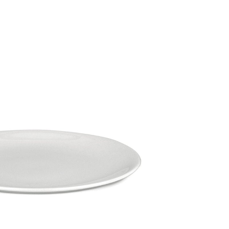 Alessi AGV29/5 All Time - Dessert Side Plate, Bone China, White, Set of 4