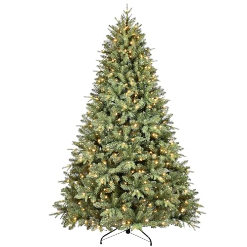7.5 FT Pre-Lit Artificial Christmas Tree with 550 Warm White Lights