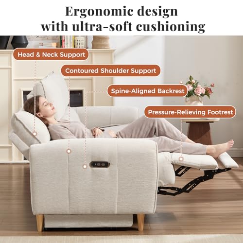 Modular Power Recliner Sofa with USB Charging, Storage and Cup Holders