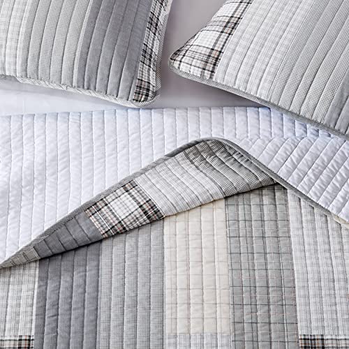 Eddie Bauer Daybed Set - 4 Piece Cotton Bedding with All Season Lodge Decor - Fairview Grey