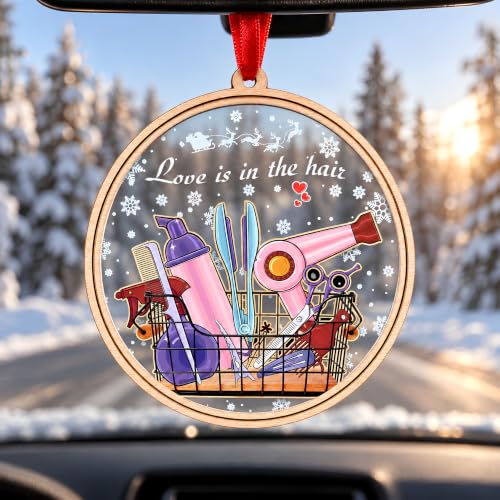 Hairdresser Ornament - Christmas Ornament for Hair Stylist - Festive Hairdresser Decor - BlinkWishes Hairstylist Holiday Gift