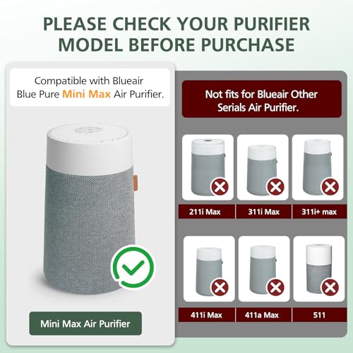 Replacement Air Purifier Filter 2-in-1 Activated Carbon 2 Pack
