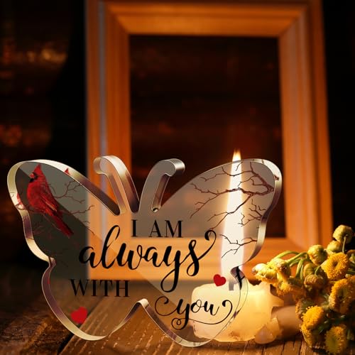 Yalikop I Am Red Cardinal Memorial Gift 5.9 x 0.6 Inches - Sympathy Keepsake