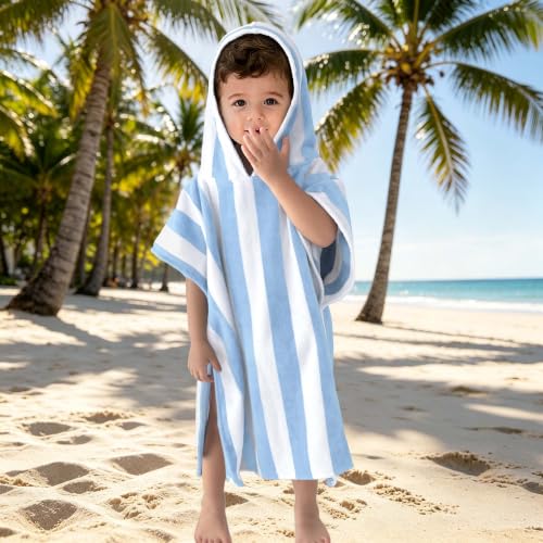Toddler Hooded Poncho Towel – 100% Cotton Bath & Beach Towel (2-4 Yrs)