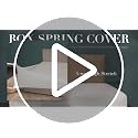 Stretch Jersey Queen Box Spring Cover - White Bed Skirt Alternative