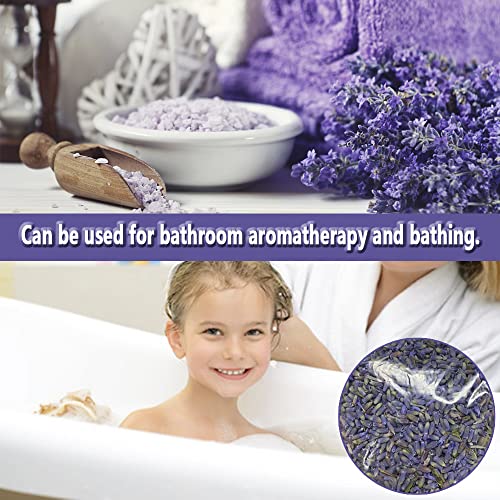 Dried Lavender Flowers, 1 lb Natural French Blue 5A Buds for DIY Crafts